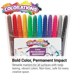 Colorations® Color Permanent Markers - Set of 12