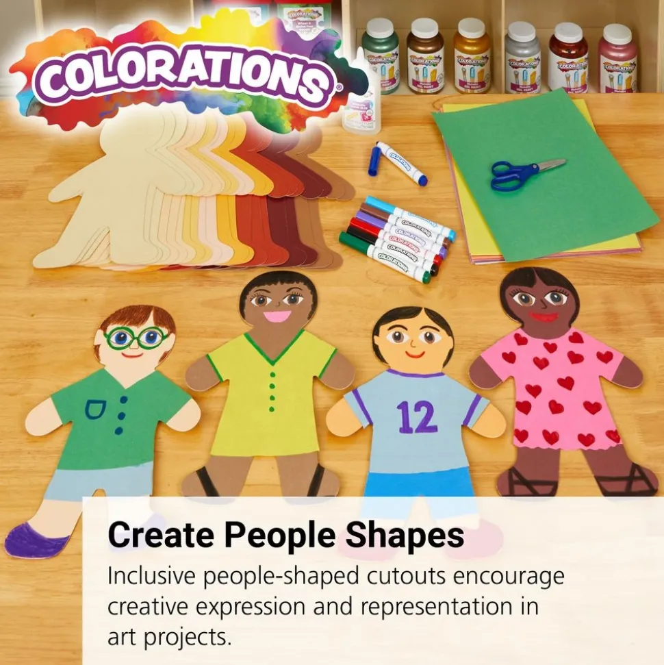 Colorations® Colors Like Me® Big People Shapes - Set of 24