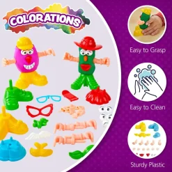 Colorations® Colors Like Me® Mega Tool & Dough Collection, Set of 30 Dough Tubs & 89 Dough Accessories