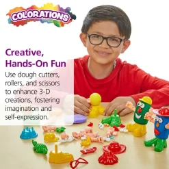 Colorations® Colors Like Me® Mega Tool & Dough Collection, Set of 30 Dough Tubs & 89 Dough Accessories