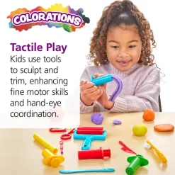 Colorations® Colors Like Me® Mega Tool & Dough Collection, Set of 30 Dough Tubs & 89 Dough Accessories