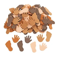 Colorations® Colors Like Me® Self Adhesive Hands & Feet Foam Stickers - 200pc