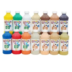 Colorations® Colors Like Me® Simply Washable Tempera 8 oz. - Set of 14