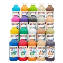 Colorations® Colors Like Me® Simply Washable Tempera 8 oz. - Set of 20