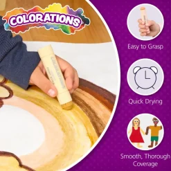 Colorations® Colors Like Me® Tempera Paint Sticks- Set of 8