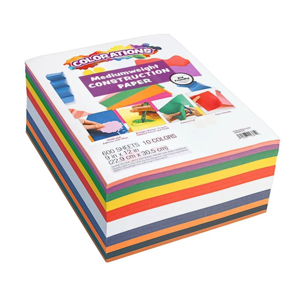 Colorations® Construction Paper Smart Pack 9"x12" - 600 Sheets
