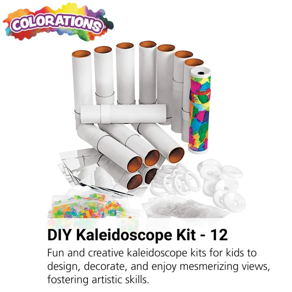 Colorations® Create Your Own Kaleidoscope - Set of 12