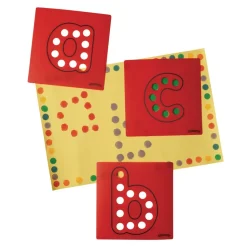 Colorations® Dabber Dot Stencil Set Lower Case Alphabet, Set of 26