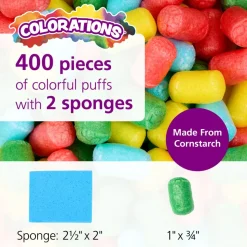 Colorations® 3D Building Puffs - 400 Pieces