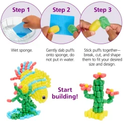 Colorations® 3D Building Puffs - 400 Pieces