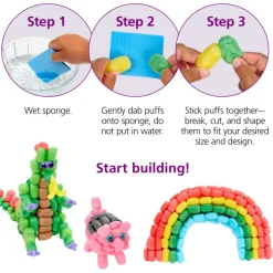 Colorations® 3D Building Puffs & Shapes - 3000 Pieces