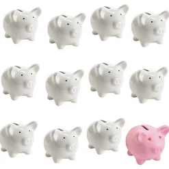 Colorations® Decorate A Piggy Bank - Set of 12