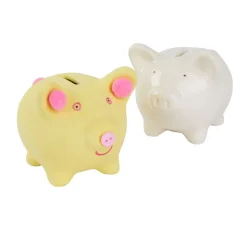 Colorations® Decorate A Piggy Bank - Set of 12