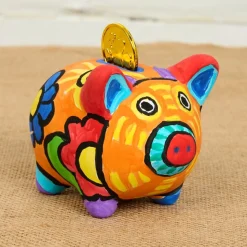 Colorations® Decorate A Piggy Bank - Set of 12
