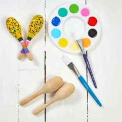 Colorations® Decorate Your Own Wooden Maracas - Set of 12