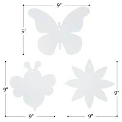 Colorations® Decorate Your Own Summer Shapes Craft Kit - Flowers, Bees & Butterflies (Set of 72)