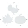 Colorations® Decorate Your Own Fall Craft Kit - Leaves, Pumpkin, Turkey (Set of 72)