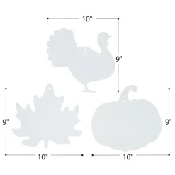 Colorations® Decorate Your Own Fall Craft Kit - Leaves, Pumpkin, Turkey (Set of 72)