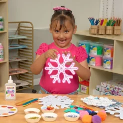 Colorations® Decorate Your Own Paper Snowflakes - Set of 24