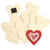 Colorations® Decorate Your Own Wood Magnetic Hearts - Set of 12