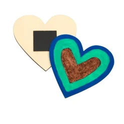 Colorations® Decorate Your Own Wood Magnetic Hearts - Set of 12