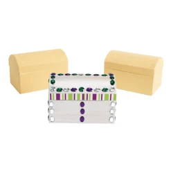Colorations® Decorate Your Own Papier-Mache Treasure Chests - Set of 12