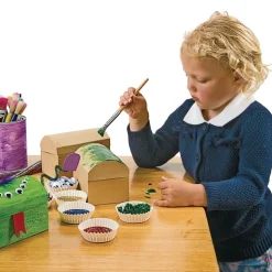 Colorations® Decorate Your Own Papier-Mache Treasure Chests - Set of 12