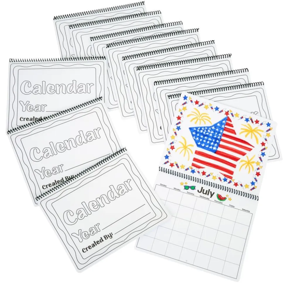 Colorations® Decorate Your Own Calendar- Set of 12