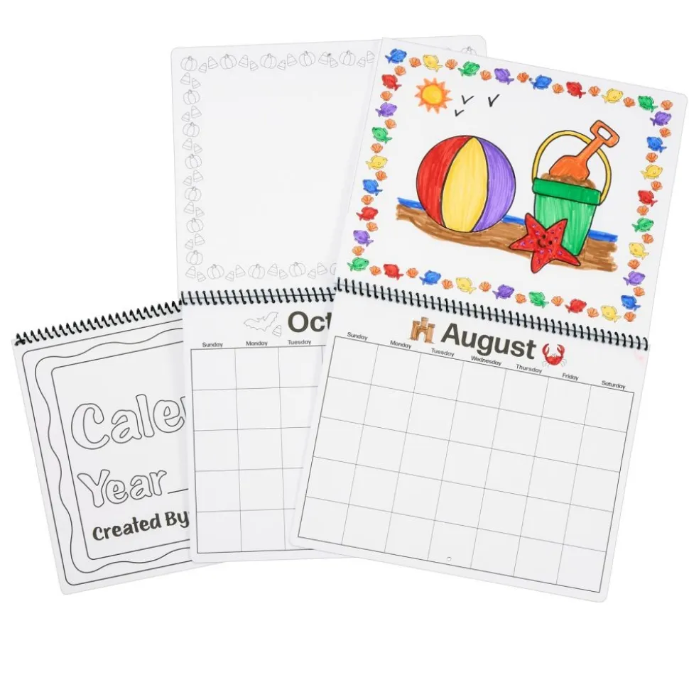 Colorations® Decorate Your Own Calendar- Set of 12