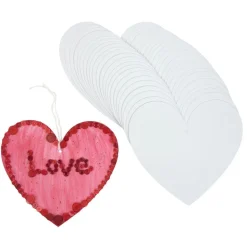 Colorations® Decorate Your Own Paper Hearts - Set of 24