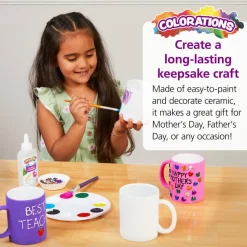 Colorations® Decorate Your Own Ceramic Mugs - Set of 6