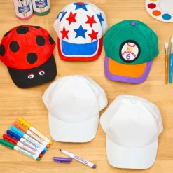 Colorations® Decorate Your Own Baseball Caps - Set of 12