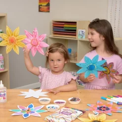 Colorations® Decorate Your Own Paper Flowers - Set of 24