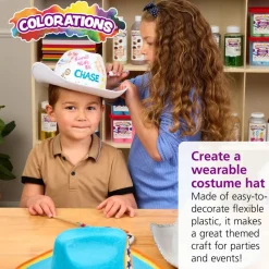 Colorations® Decorate Your Own Cowboy Hats - Set of 12