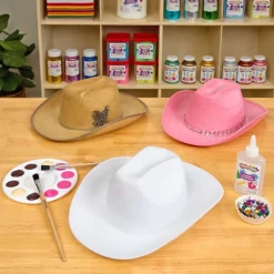 Colorations® Decorate Your Own Cowboy Hats - Set of 12