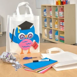 Colorations® Decorate Your Own Shopping Tote - Set of 12