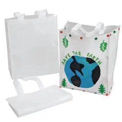 Colorations® Decorate Your Own Shopping Tote - Set of 12