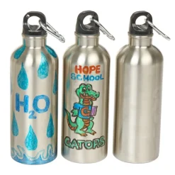 Colorations® Decorate Your Own Stainless Steel Water Bottles - Set of 6