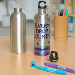 Colorations® Decorate Your Own Stainless Steel Water Bottles - Set of 6