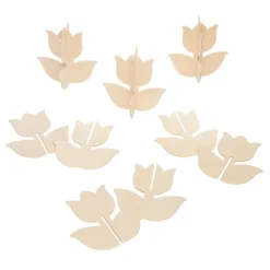 Colorations® Decorate Your Own 3D Wooden Tulip - Set of 12
