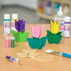 Colorations® Decorate Your Own 3D Wooden Tulip - Set of 12