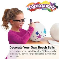 Colorations® Decorate Your Own Beach Ball - Set of 12