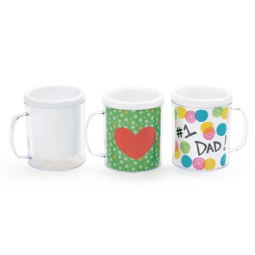 Colorations® Design Your Own Decorative Mugs - Set of 12