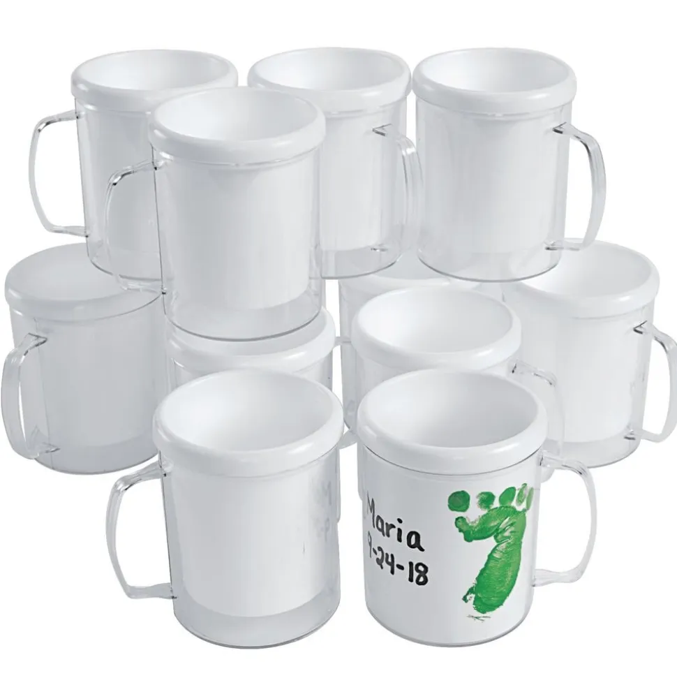 Colorations® Design Your Own Decorative Mugs - Set of 12