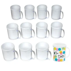Colorations® Design Your Own Decorative Mugs - Set of 12