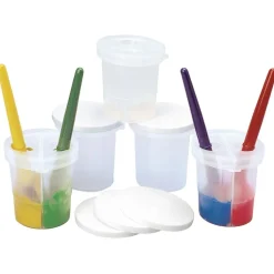 Colorations® Double-Dip Divided Paint Cups Set of 5