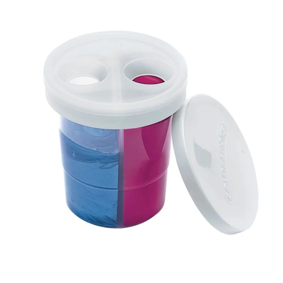 Colorations® Double-Dip Divided Paint Cups Set of 5