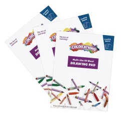 Colorations® Drawing Pads - Set of 3, 9" x 12"