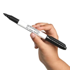 Colorations® Dry Erase Markers - Black Fine Tip - Set of 36