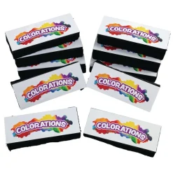 Colorations® Dust-Lite™ Dual Use Dry Erase/Chalkboard Eraser - Set of 10